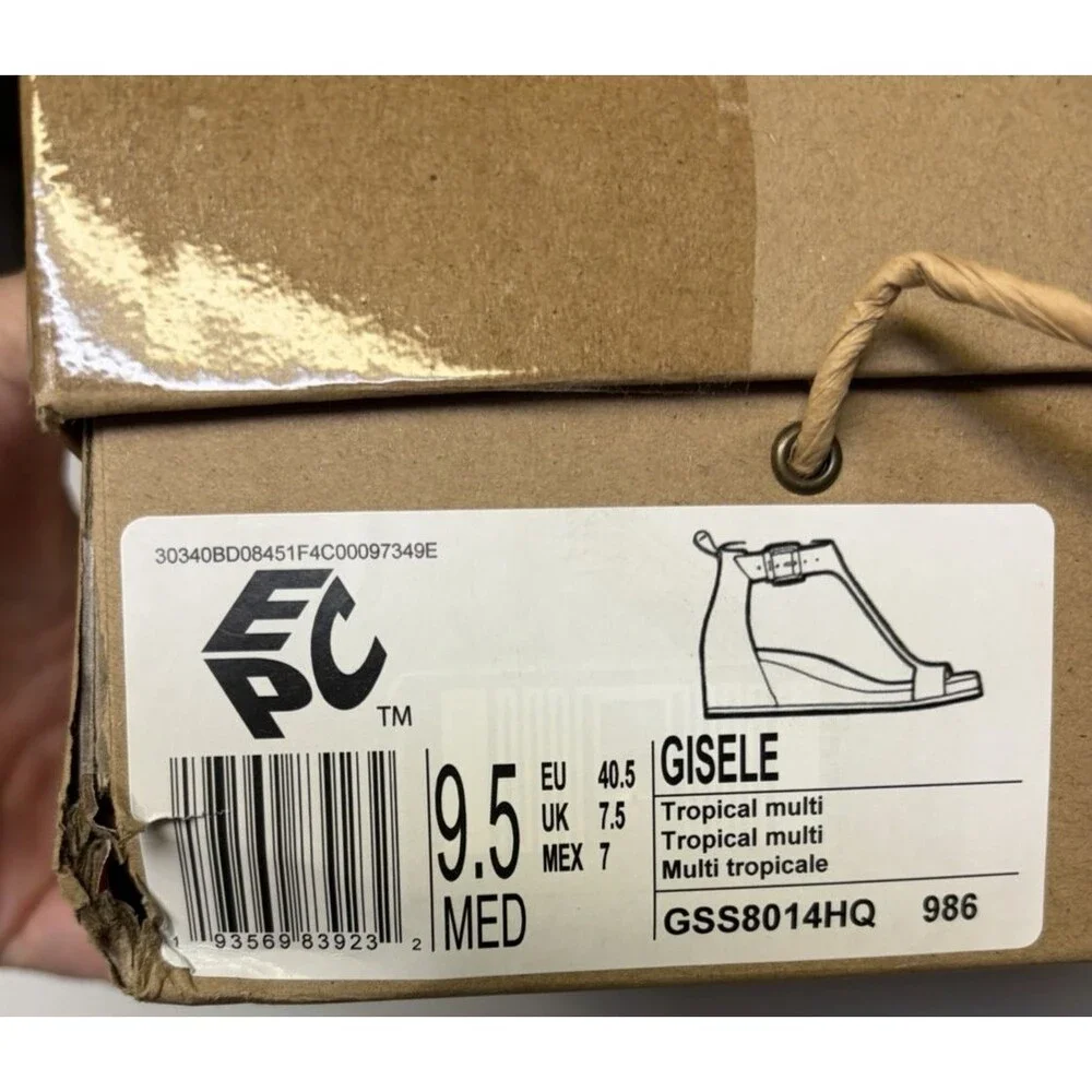Gentle Souls by Kenneth Cole Women's Gisele Sandal Pastel Leather NIB Size 9.5M